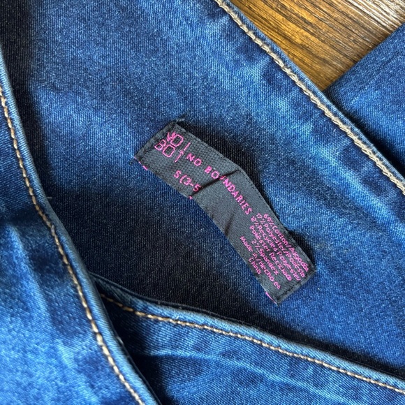 No Boundaries Dark Blue Flare Jeans - Picture 3 of 8